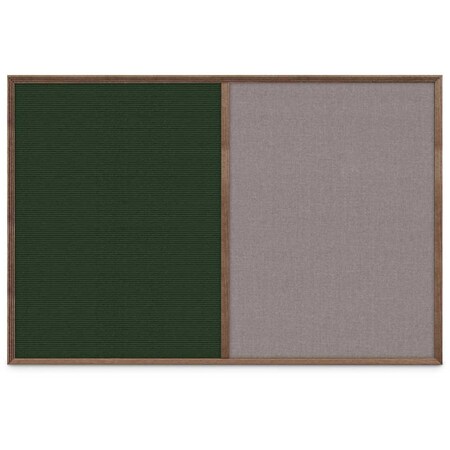 United Visual Products Slim Style Indoor Enclosed Corkboard, 24 UV502SCH-GOLD-BUFF